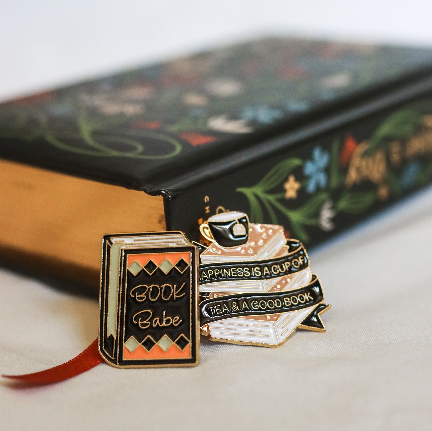 Enamel Book Pins