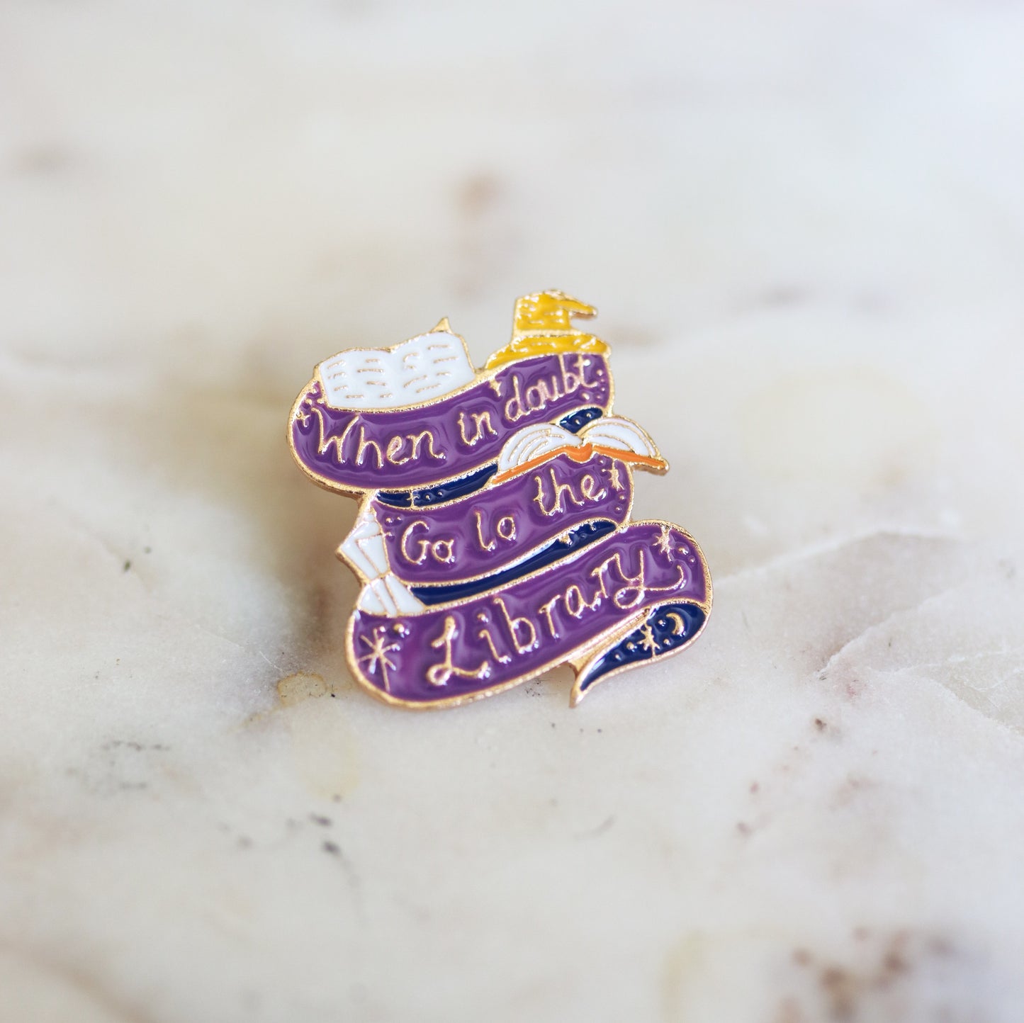 Enamel Book Pins